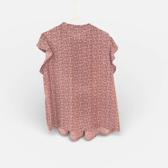 Sweet rain Floral Ruffle Sleeve Blouse size 2X new - Picture 3 of 5